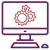 Picture of a Computer with Cogs